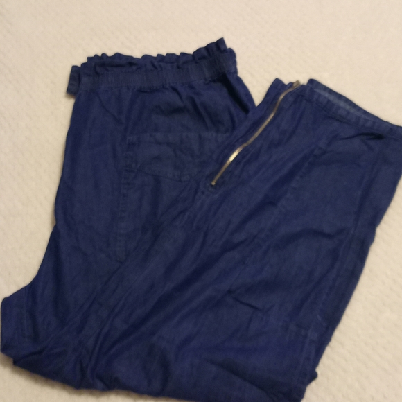 Women's Blue Flare Jeans - Picture 2 of 2